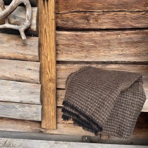 Villapeitto Vohveli, ruskea/musta